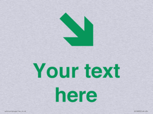 Custom Safe Condition inverse: Green Down right arrow